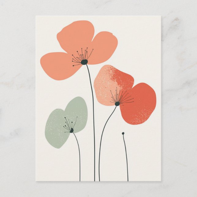 Carte Postale Scandi Bloom No.298 (Devant)