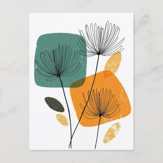 Carte Postale Scandi Bloom No.302 (Devant)