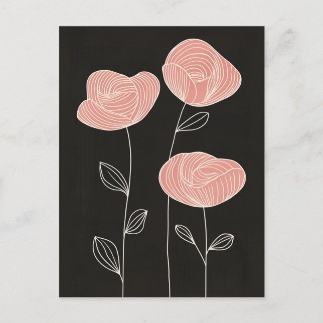 Carte Postale Scandi Bloom No.305 (Devant)