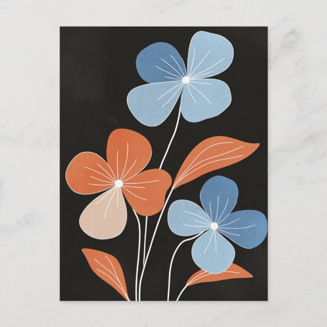 Carte Postale Scandi Bloom No.309 (Devant)