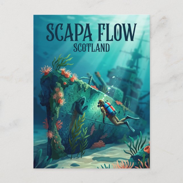 Carte Postale Scapa Flow Écosse (Devant)