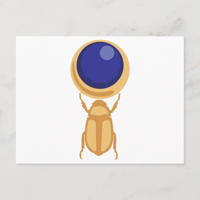 Carte Postale Scarab beetle (Devant)