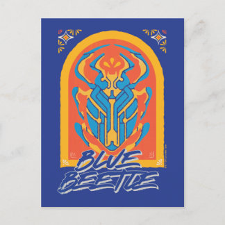 Carte Postale Scarabée Blue Beetle Graphique Talavera