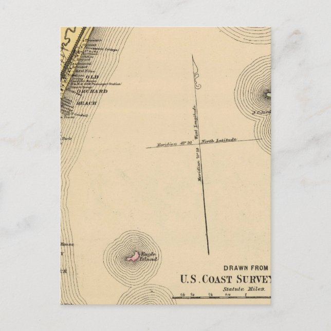 Carte Postale Scarborough, Old Orchard, Saco, Biddeford (Devant)