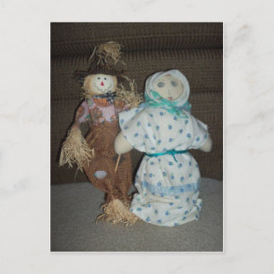 Carte Postale Scarecrow & Femme