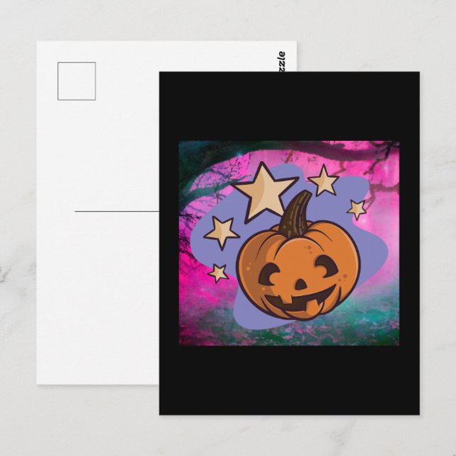 Carte Postale scary halloween (Devant / Derrière)