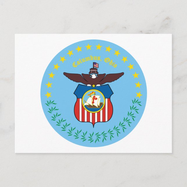 Carte Postale Sceau de Columbus, Ohio (Devant)