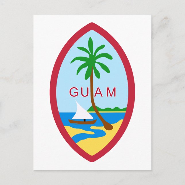 Carte Postale Sceau de Guam GU (Devant)
