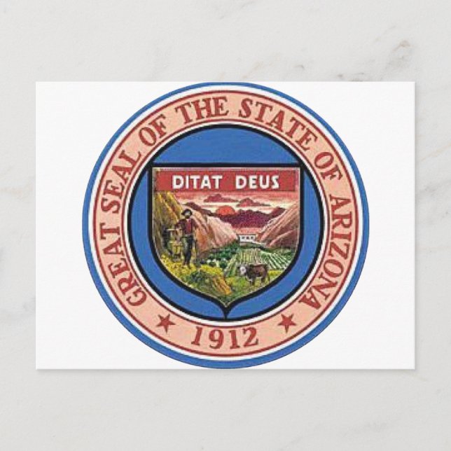 Carte Postale Sceau de l'État de l'Arizona (Devant)