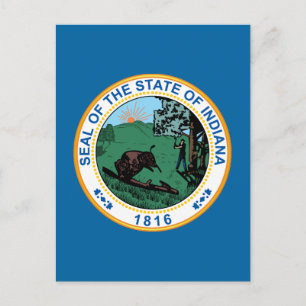 Carte Postale Sceau de l'État de l'Indiana