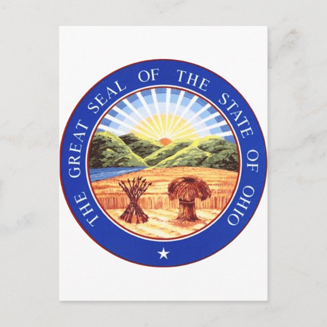 Carte Postale Sceau de l'État de l'Ohio (Devant)