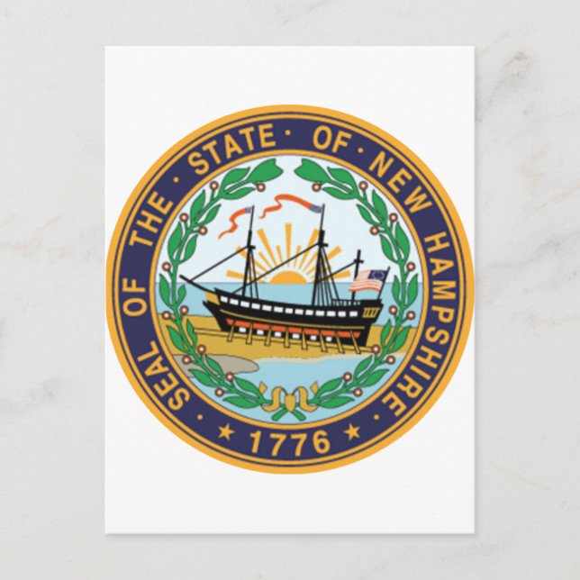 Carte Postale Sceau de l'État du New Hampshire (Devant)