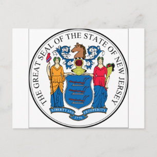 Carte Postale Sceau de l'État du New Jersey