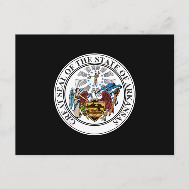 Carte Postale Sceau d'État de l'Arkansas (Devant)
