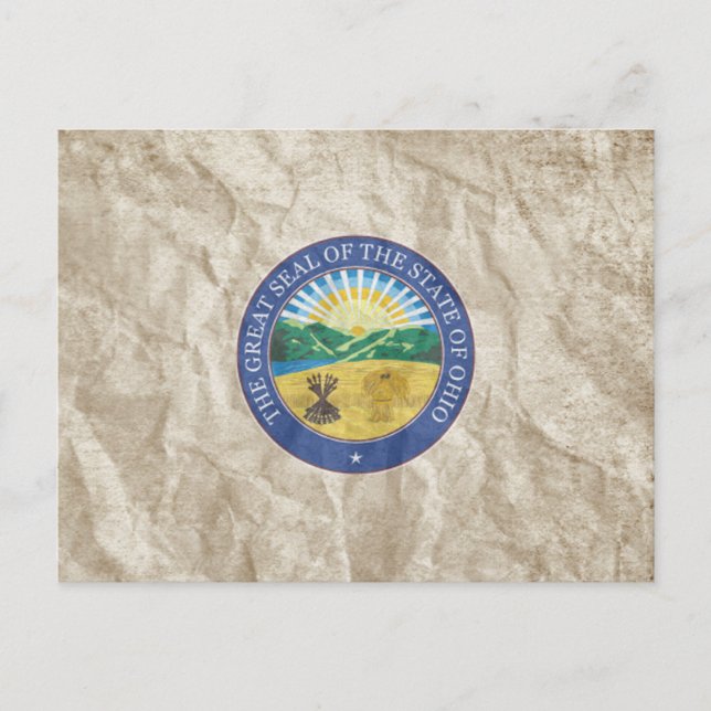Carte Postale Sceau d'État de l'Ohio (Devant)