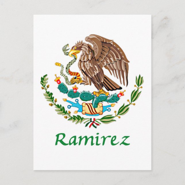 Carte Postale Sceau national mexicain de Ramirez (Devant)