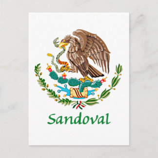 Carte Postale Sceau national mexicain de Sandoval