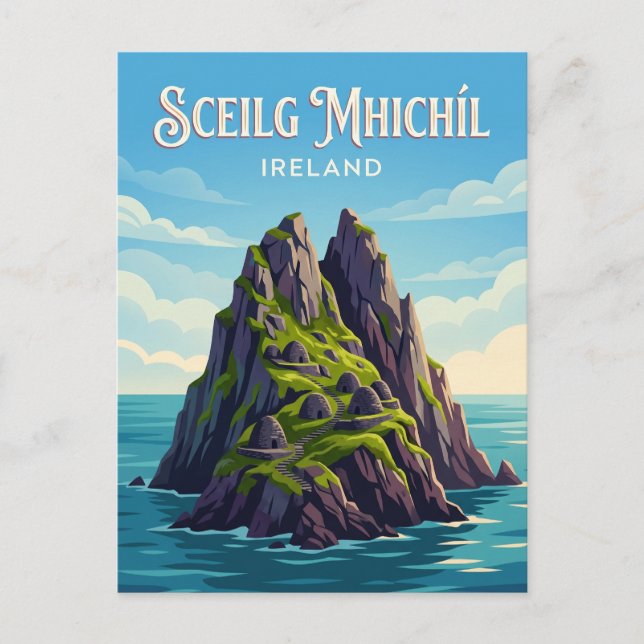 Carte Postale Sceilg Mhichíl Irlande (Devant)