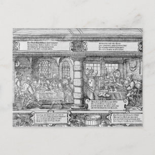 Carte Postale Scène bancaire