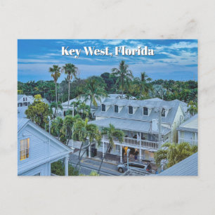 Carte Postale Scène d'architecture de maisons blanches à Key Wes