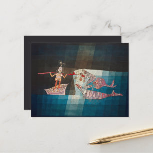 Carte Postale Scène De Bataille De Seafarers Opera Par Paul Klee