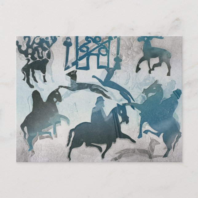 Carte Postale Scène de chasse Pictish III 1995 (Devant)