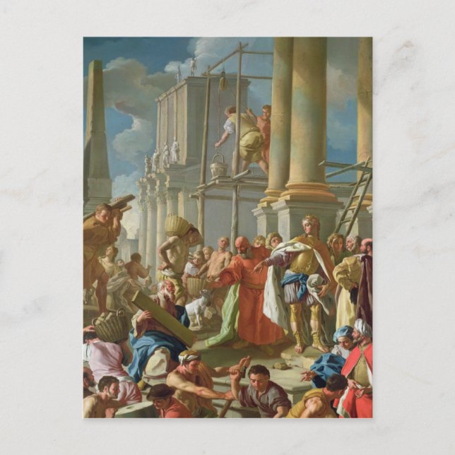 Carte Postale Scène de construction classique (Devant)