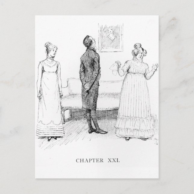 Carte Postale Scène de "Fierté et préjugés" (Devant)