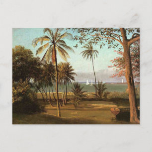 Carte Postale Scène de Floride, peinture d'art fin,