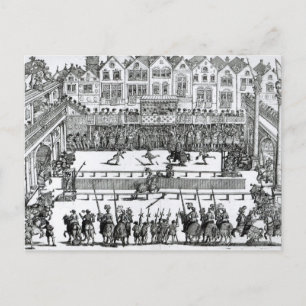 Carte Postale Scène de jousting