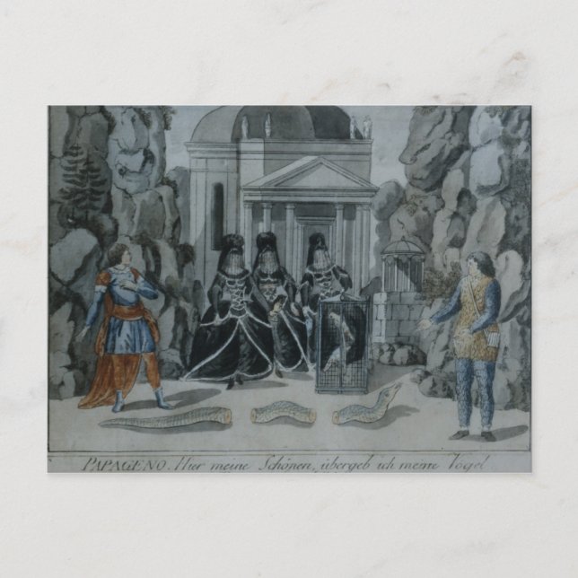 Carte Postale Scène de 'La Flûte enchantée' (Devant)