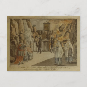 Carte Postale Scène de "La Flûte magique" par Mozart, 1795