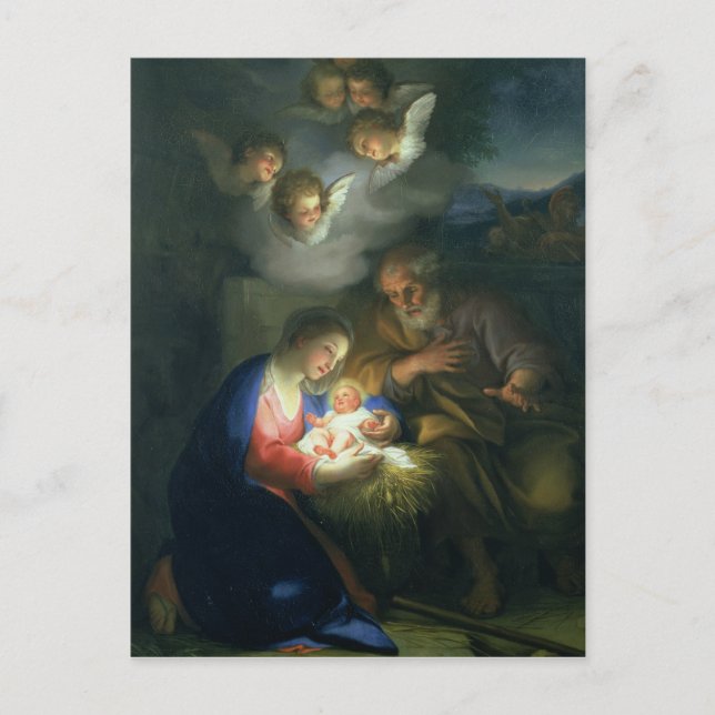 Carte Postale Scène de la Nativité (Devant)