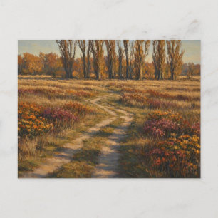 Carte Postale Scène de la nature de la jungle d'automne