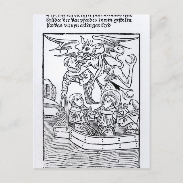 Carte Postale Scène de "La Navigation de St. Brendan" (Devant)