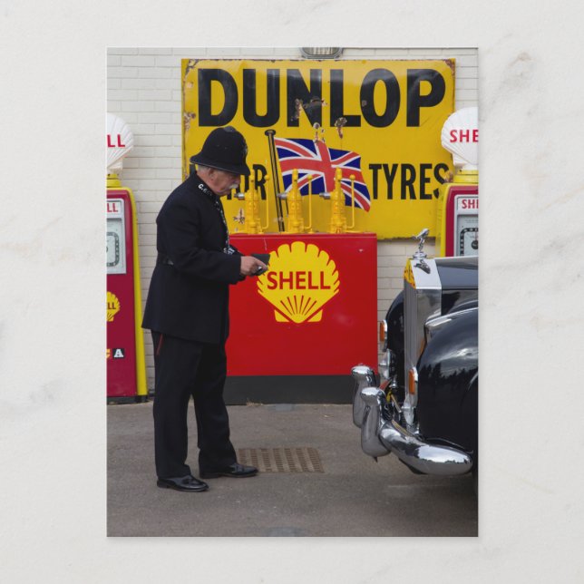 Carte Postale Scène de la police vintage (Devant)