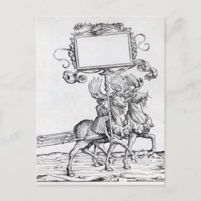 Carte Postale Scène de la procession triomphale de Maximilien (Devant)