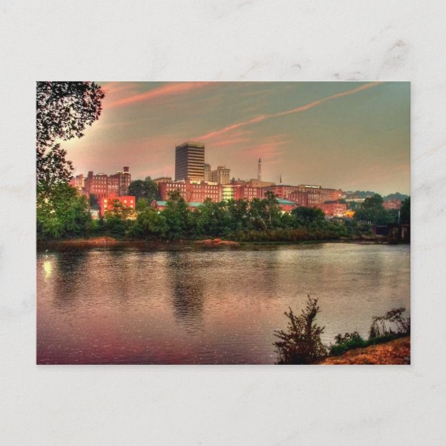 Carte Postale Scène de la rivière Virginie Lynchburg (Devant)