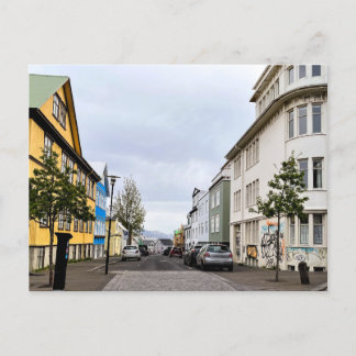 Carte Postale Scène de la rue Reykjavik Islande Photo