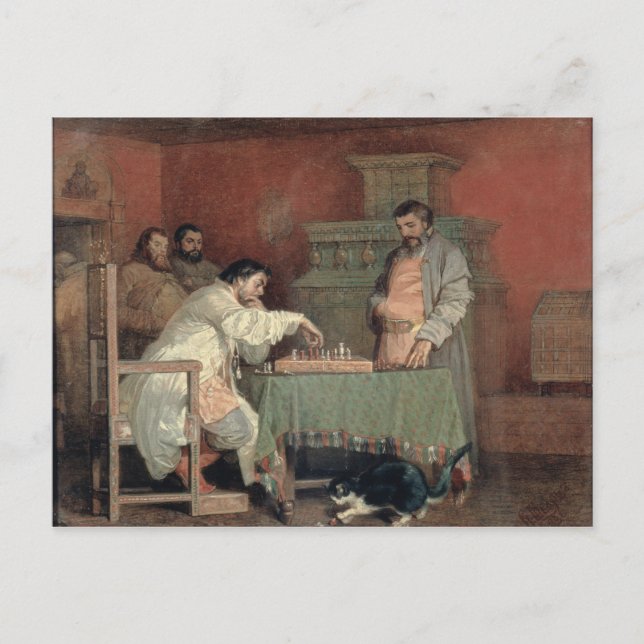 Carte Postale Scène de la vie du tsar russe (Devant)