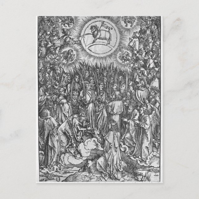 Carte Postale Scène de l'Apocalypse, Adoration de (Devant)