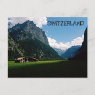 Carte Postale Scène de montagne Lauterbrunnen Suisse