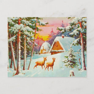 Carte Postale Scène de neige