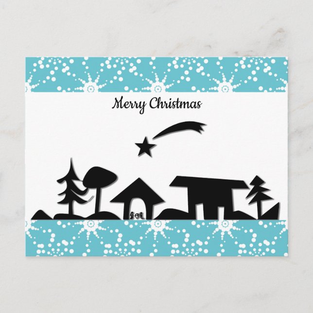 Carte Postale Scène de Noël (Devant)