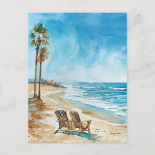 Carte Postale Scène de plage