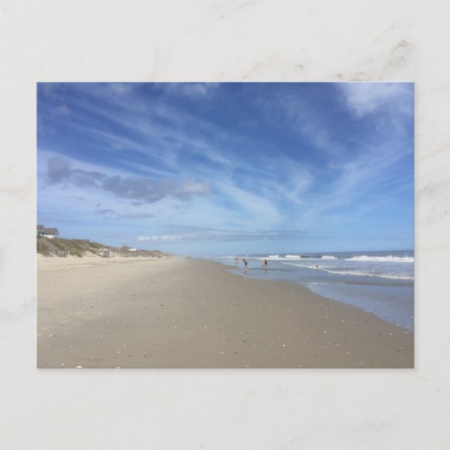 CARTE POSTALE Scène de plage à marée basse avec de (Devant)