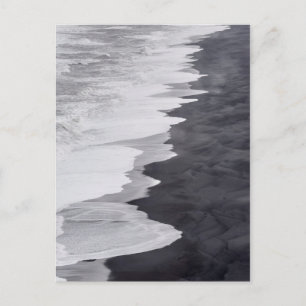 Carte Postale Scène de plage en noir et blanc