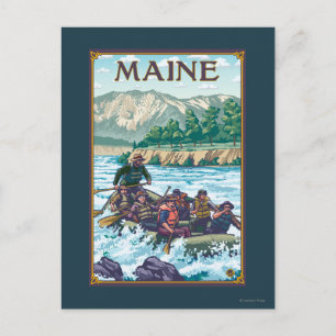 Carte Postale Scène de Rafting du MaineRiver