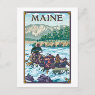 Carte Postale Scène de Rafting du MaineRiver