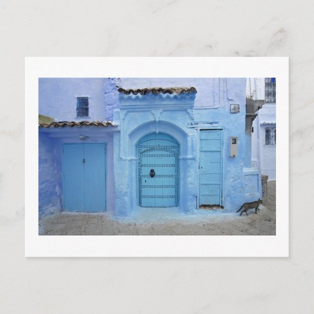 Carte Postale Scène de rue, Chefchaouen (Maroc) (Devant)